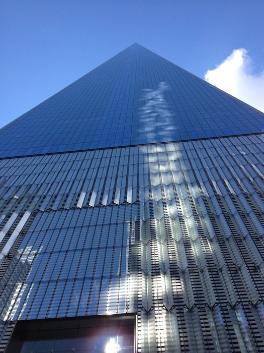 Bottom view of modern the world trade