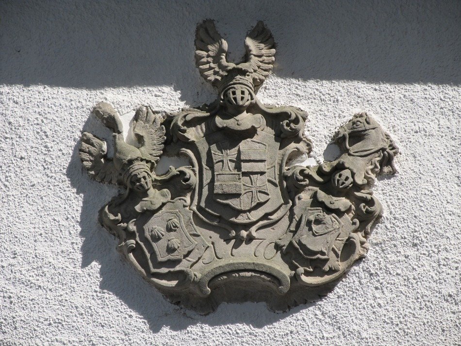 coat of arms on the building, ingermany, Ellingen