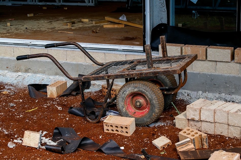 bricks dropped out of the cart