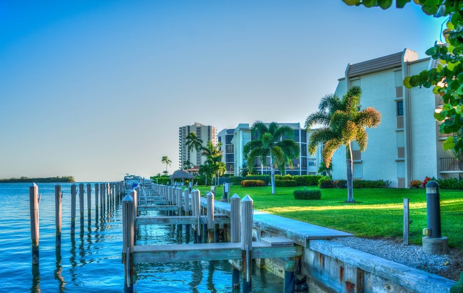 seascape of gulf coast in florida