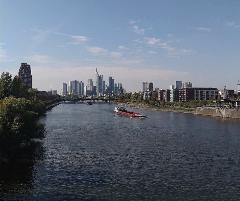 distant view of the downtown frankfurt am Main