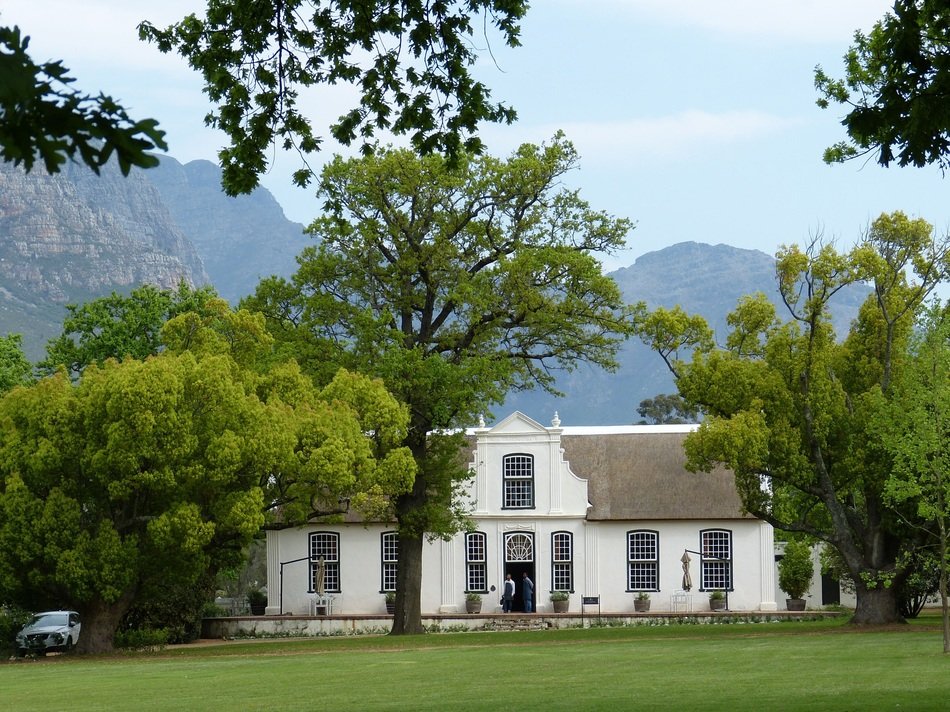 Landscape of mountains in stellenbosch