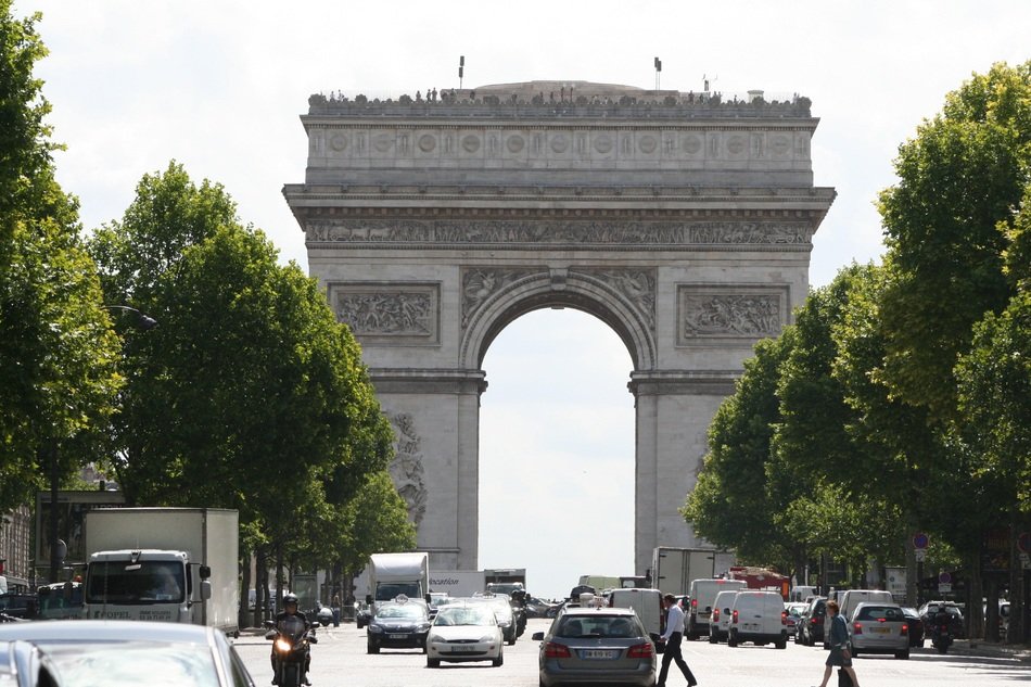 arc de triomphe in Paris champs elysÃ©es