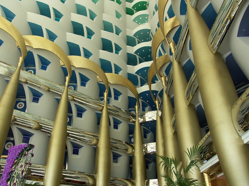 burj al arab from the inside