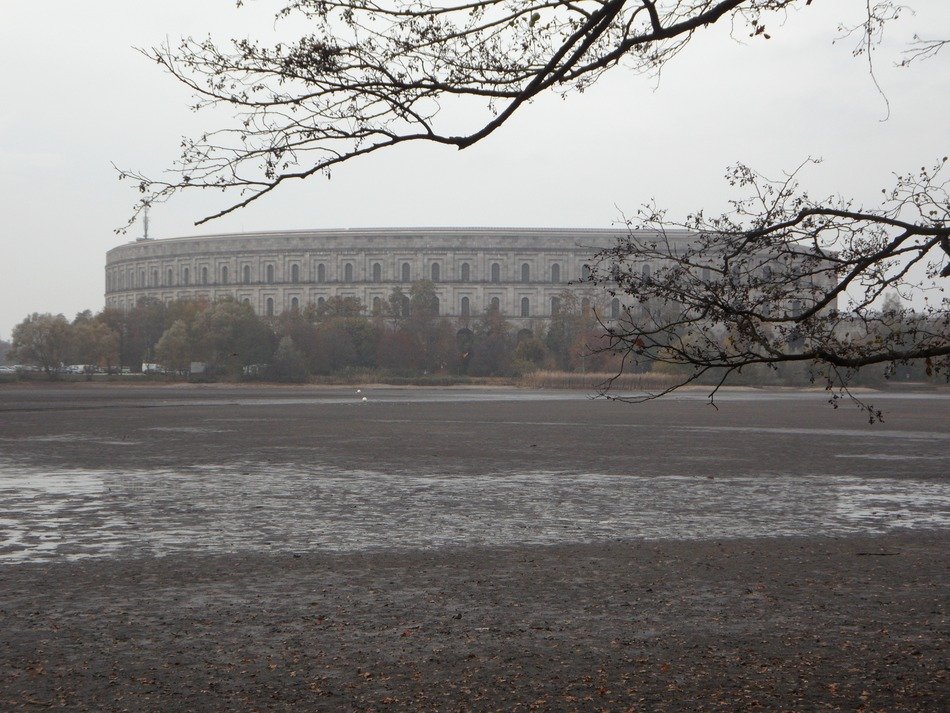 Black and white Coliseum in Nuremberg