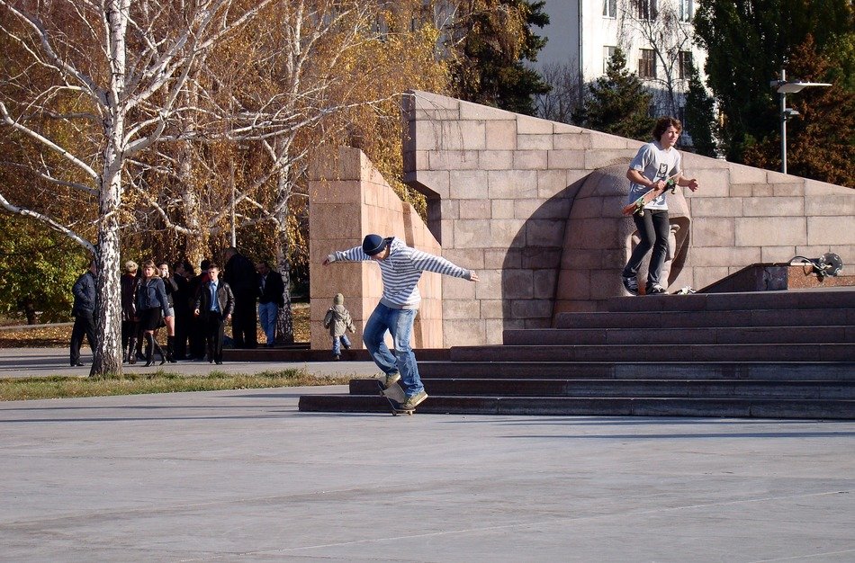 skejtboard monument area