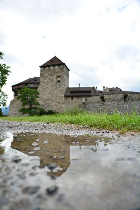 castle on the waterfront in Liechtenstein