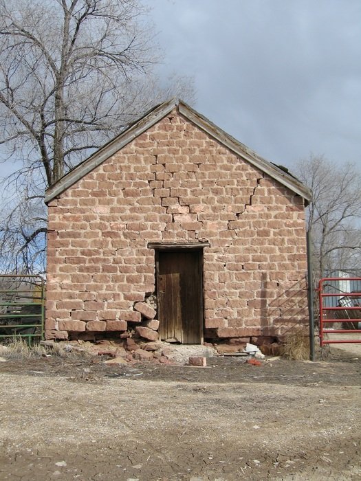brick building in the vineyards