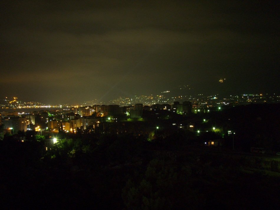 City at night time, antalya, turkey