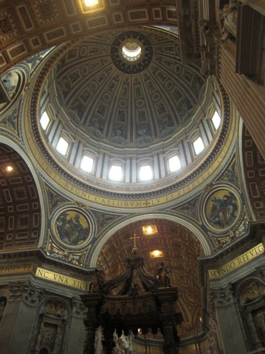 Beautiful ceiling dome of the church