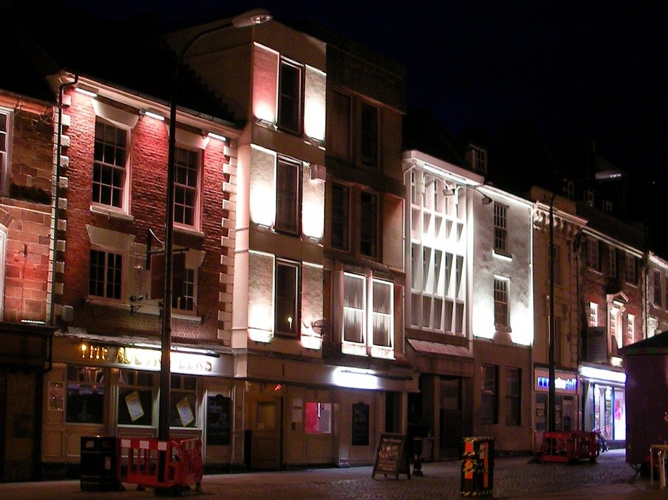 Buildings in the urban at night