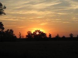 perfectly charming evening sky