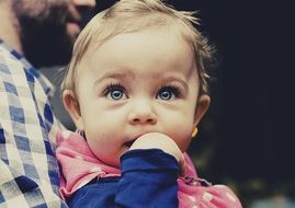 portrait of baby child