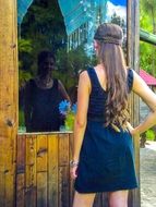 women mirror model