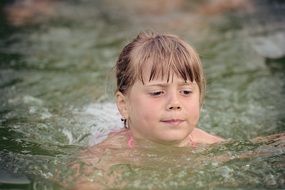 swimming girl