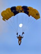 parachuting and full moon