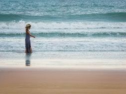 girl near the ocean