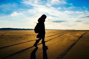 person walking silhouette