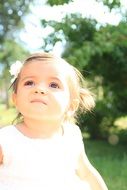 Girl on the baptism