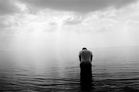 guy man in water