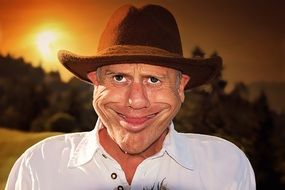 caricature man