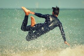 surfer in motion