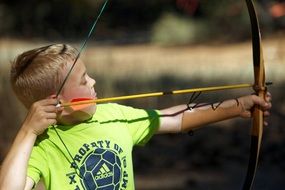 boy with a bow