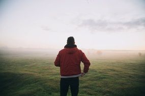 Photo of guy is on a field