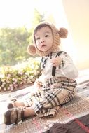 Cute Asian young child