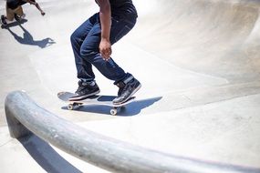 skateboarders in a park