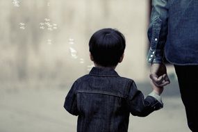 boy in denim jacket