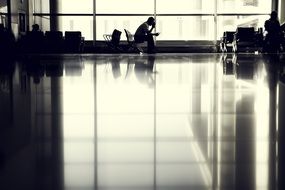 airport waiting lounge