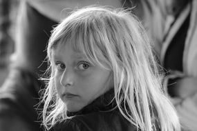 posing blond girl