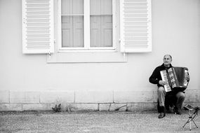 accordion street musician