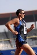 marathon runner, sportive man