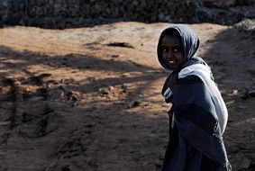 photo of a smiling ethiopian girl