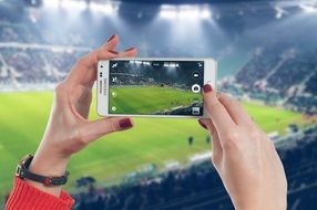 shoot a football match on the phone samsung