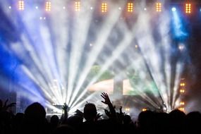 concert performance lightshow music audience