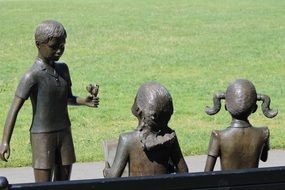Statues near the field in Kirkland