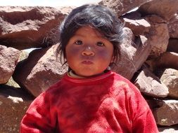 portrait of a girl in peru