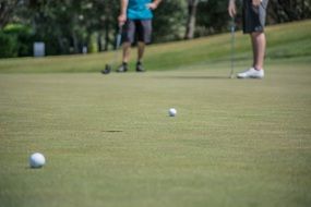 golf balls on field