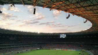 incredibly beautiful soccer stadium