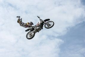 motorcycle biker stunt