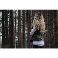 girl wander female nature trees