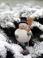 toy snowman on the tree