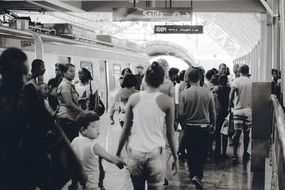 Photo of Crowded train station