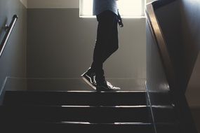 man on the stairway