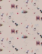 wallpaper with circus figures