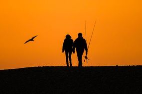 sunset people