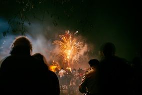 fireworks as night entertainment
